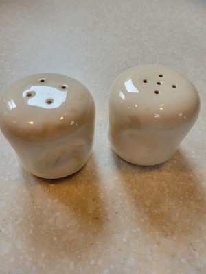 Vintage Russell Wright American Modern White Salt & Pepper Shakers