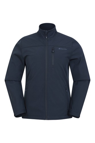 Mountain Warehouse Mens Grasmere Softshell Jacket - Lightweight Showerproof Coat - Picture 6 of 33