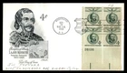 Mayfairstamps US FDC 1958 Lajos Kossuth Block Hungary Statesman First Day Cover