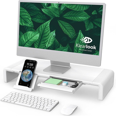 Monitor Stand Riser, Klearlook Foldable, Height Adjustable Computer Stand, Desk 