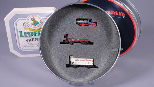 Spur Z Märklin 82519 Bierwagen-Set Ledererbräu Nürnberg DRG in OVP #BK_547 | Condition: Gebraucht