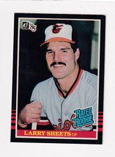 1985 Donruss - Rated Rookie # 36 Larry Sheets Nice Card. rookie card picture
