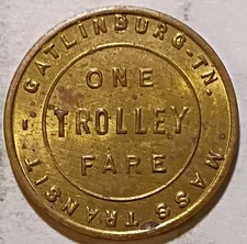 Gatlinburg, Tennessee - Gatlinburg - IN. Mass Transit One Trolley Fare TN 320 A