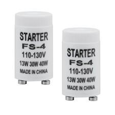 2Pack FS-4 Fluorescent Starter for 30W-40W Fluorescent Lamps,Quick Start,Plas...