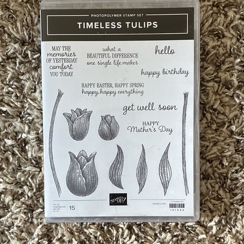 Stampin' Up! Timeless Tulips Photopolymer Unmounted Stamp Set + Tulip Punch