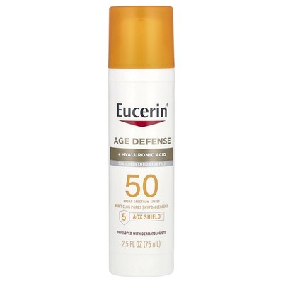 Eucerin, Age Defense, leichte Sonnenschutzlotion für das Gesicht, LSF 50, 75 ml
