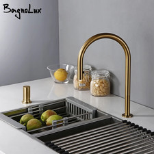 Modern Kitchen Faucet Brsuh Matt Brass Material Kitchen Sink Faucet Kitchen Prod