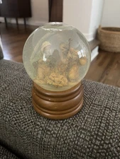 Fontanini 1989 Roman Musical Christmas Snow Globe Genuine Nativity Figures