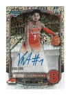 2025-26 Bowman Chrome Kiyan Anthony 1st Auto Speckle Refractor #090/299