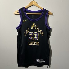 Nike LeBron James Los Angeles Lakers Swingman City Edition NBA Jersey Size Small