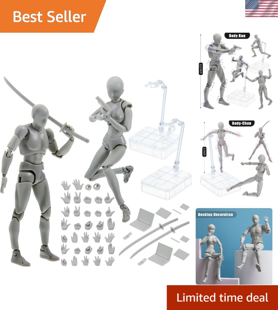 S: Male & Female Art Mannequins For Artists