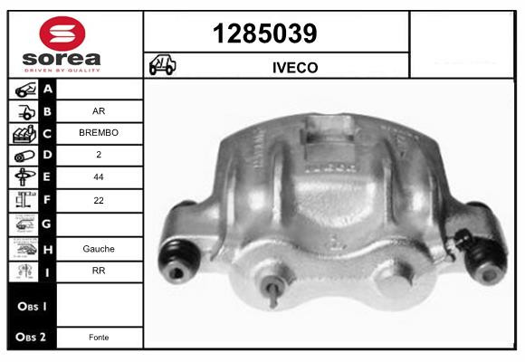 Étrier de frein SNRA 1285039 pour remplacer une pièce grippée