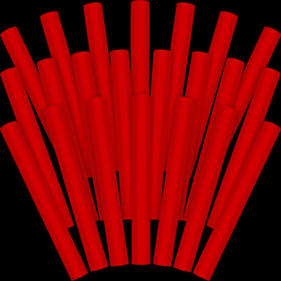 Party Glowz LED Glow Foam Sticks 16'' Flashing Light Up Batons Party Rave Bulk