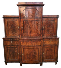 BIEDERMEIER  AUFSATZSCHRANK  -  MAHAGONI   -   ca  1840