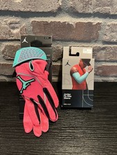 Jordan Elite Batting Gloves (adult- small) “Miami Vice” Edition and Arm Sleeve
