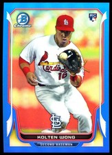 2014 Bowman Chrome Blue Refractor #20 Kolten Wong /250 Rookie