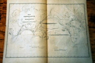 1839 RARE BEAUTIFUL WILKES EXPLORING EXPEDITION WORLD WHALING GROUNDS MAP
