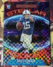 2025 Panini Rookies & Stars - Stellar Rookies Riley Leonard #6 Red Plaid (RC)