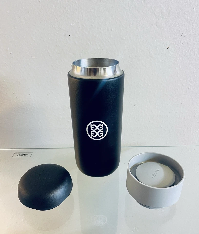 Taza Fellow Carter Move 16 oz negra 3 piezas aislada 360 tapa magnética G/FORE Foto 3 de 4
