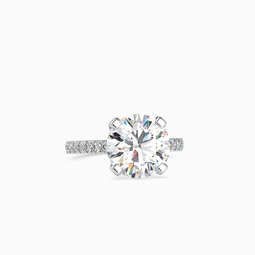 5ct IGI Certified Lab Grown Diamond Engagement Ring F VS1 Round Cut 14K Gold - Video 1 of 1