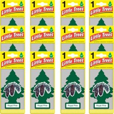 12 Count Little Trees Royal Pine Scent Hanging Car  Home Air Fresheners