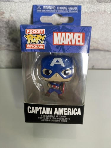 FUNKO POP: MARVEL - CAPTAINN AMERICA NEW CLASSICS KEYRING | STOCKING FILLER - Picture 2 of 3