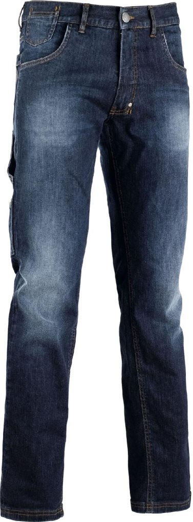 Diadora Pantalone Lavoro Jeans 5 tasche Tg. L Blu - Stone - 159590-60002