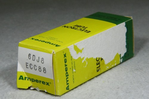 Amperex ECC88/6DJ8 A-Rahmen Dimpled Disc Getter Heerlen Holland sehr stark 1975 - Bild 14 von 15
