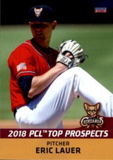 2018 Pacific Coast League Top Prospects Choice #5 Eric lauer Elyria Ohio OH Card