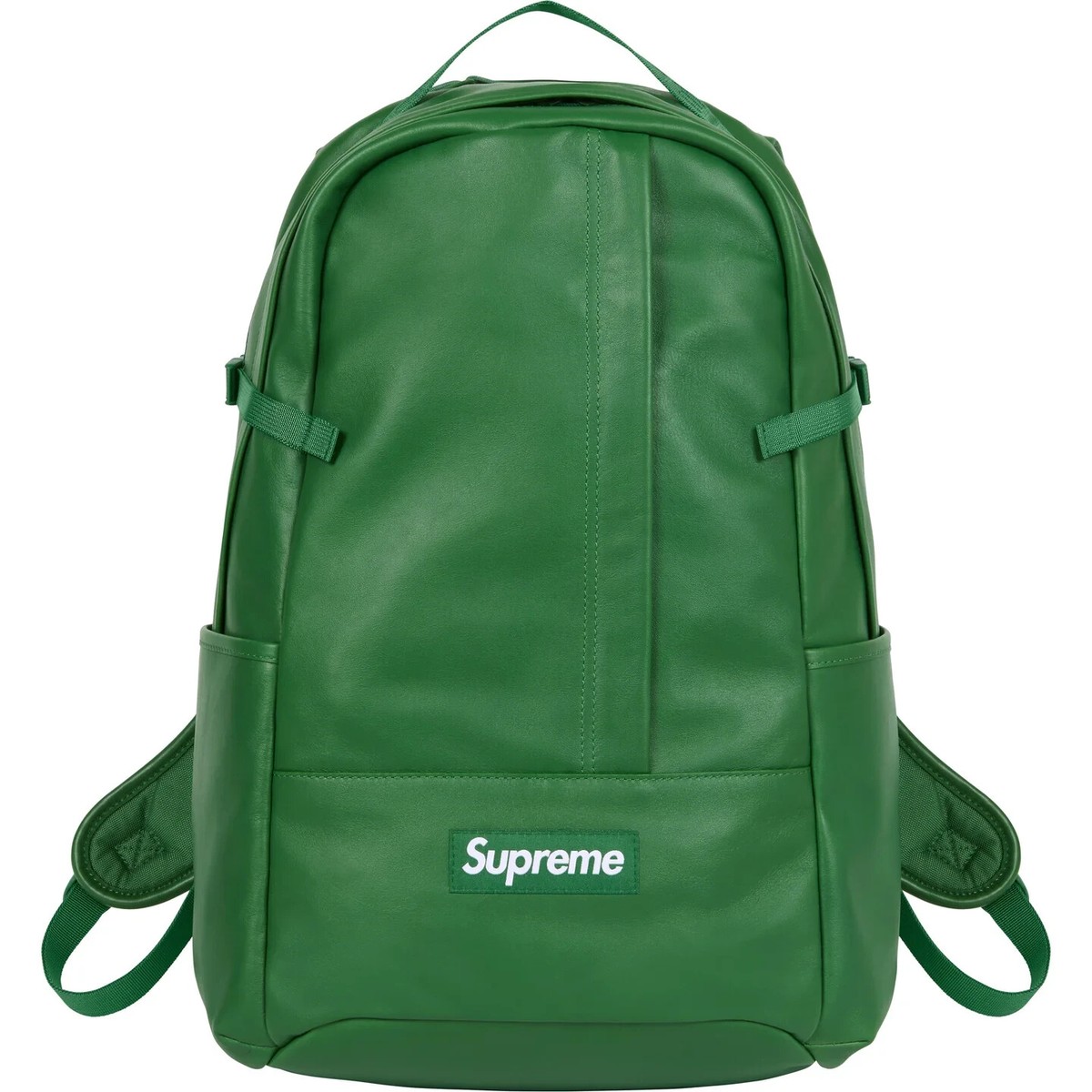 Supreme Leather Backpack Black Brown Green 3colors FW24 New Supreme Leather Backpack Black Brown Green 3colors FW24 New