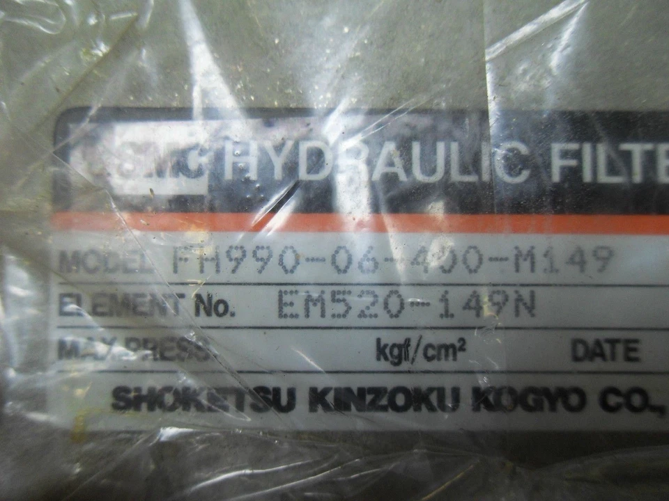 1 FILTRO HIDRÁULICO SMC FH990-06-400-M149 Foto 2 de 3
