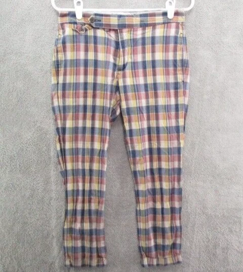 Pink shop plaid pants