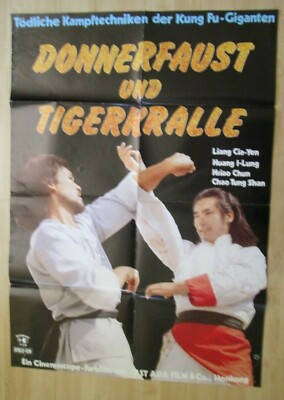 Filmplakat -  Donnerfaust und Tigerkralle ( Liang Cia-jen , Huang I-Lung ) 