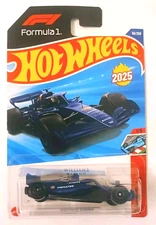 Hot Wheels 2025 Case E  William Racing F1 Formula 1 LONG Card FREE Protector