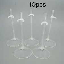 10 Sets Transparent Doll Stand Support for 1/6 Doll Prop Up Model Display Holder