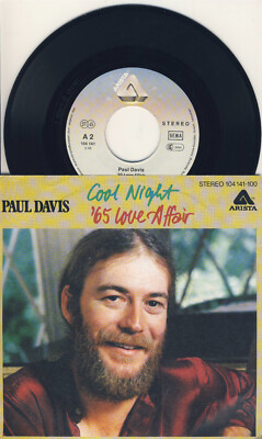 PAUL DAVIS: 65 Love Affair / Cool Night - 7'' Single - 1982 - sehr guter Zustand