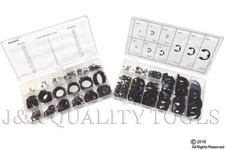 300pc External Snap Ring Circlip Retaining Ring & 300pc E-Clip Assortment Kits