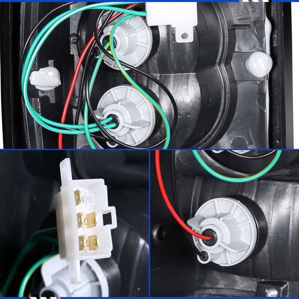 86 87 88 89 90 91 92 93 MAZDA B2000 B2200 B2600 Black Tail Light Rear Black Lamp - Image 4 of 4