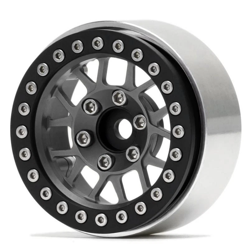 4PCS Aluminum 1.9 Beadlock Wheel Rims for 1/10 RC Crawler Car Axial SCX10 TRX4 - Image 2 of 4