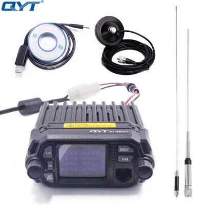 QYT KT-8900D Mini Walkie talkie Quad Display 25W Dual band UHF/VHF Car Radio 