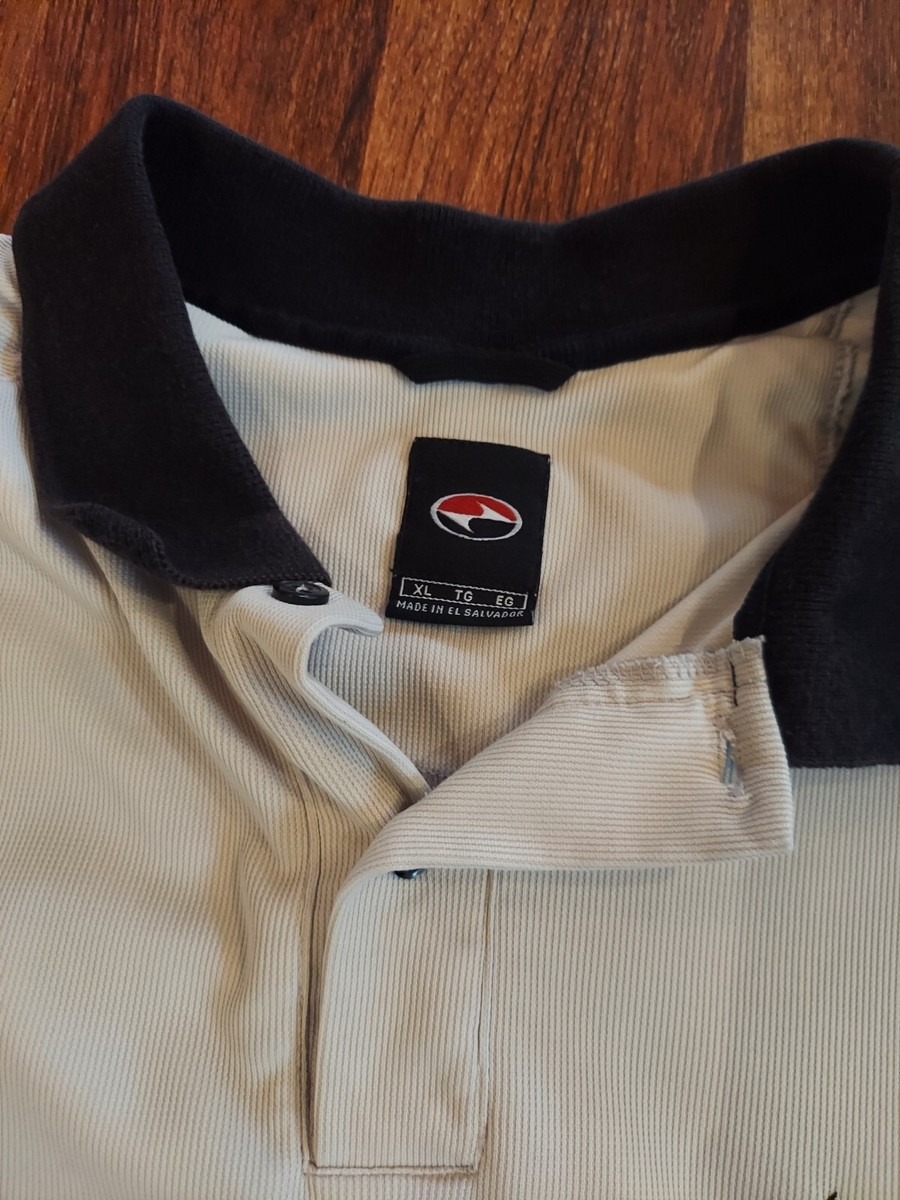 Men's Nike Polo Shirt Tiger Woods White Sz XL Slam Yin Yang
