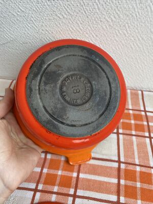 Poêlon verseur casserole caquelon Le Creuset n°20 + couvercle en fonte