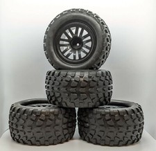 1/10 LKW Räder 12 mm Sechskantbeschlag. HSP, Acme, HPI Savage usw. Viererset. 