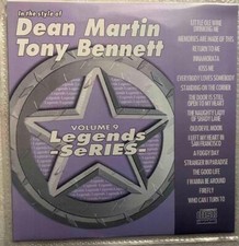 LEGENDS KARAOKE CDG DEAN MARTIN  TONY BENNETT OLDIES JAZZ 9 17 SONGS CD G cd