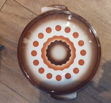 Art Deco Keramik Kuchenplatte Spritzdekor Magdeburg Untucht Annaburg um 1930