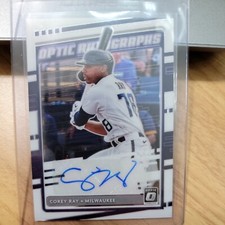 2020 Panini  Donruss Optic Baseball Autographs Corey Ray OA-CR