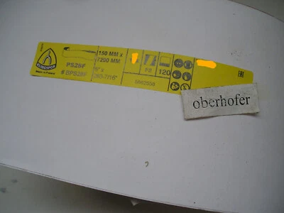 KLINGSPOR Schleifband Langband 150 x 7200 mm Schleifpapier Korn 120