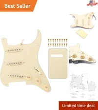 Durable PVC Prewired Loaded Pickguard with Bright Single Coil Sound for Strat