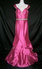 Alyce Paris 6 Prom Formal Gown Mermaid Pink Coral Off Shoulder Bling NWT $359
