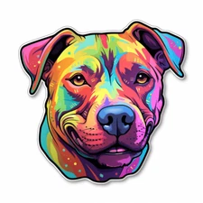 8x car sticker decal pit bull terrier tuning sticker car 9x9 cm
